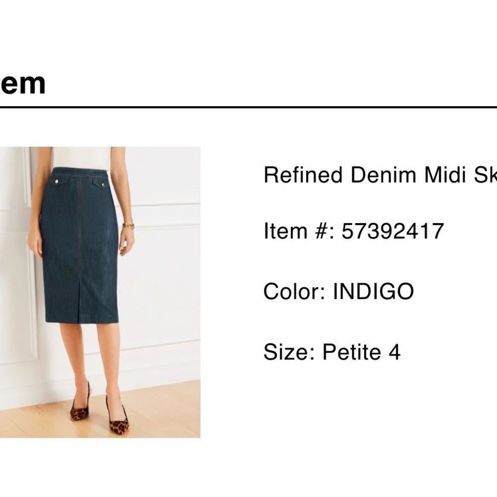 Talbots excellent worn